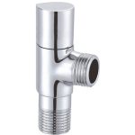 Brass Angle Valve with Polishing and Chrome-Plated